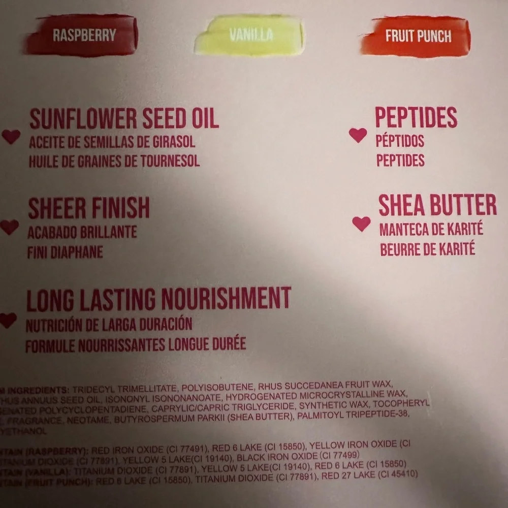 Beauty creations, balm n' cute tinted lip balm trio The Red ls NIB